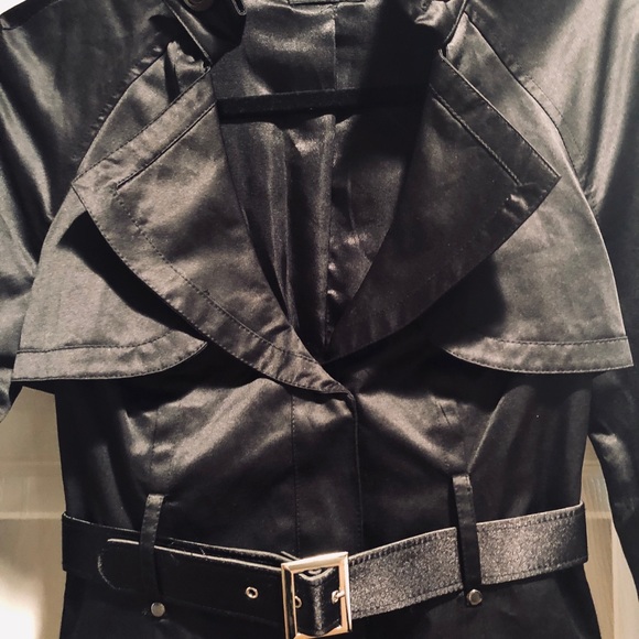 Bebe Black Coat/Jacket Like New - Picture 2 of 7